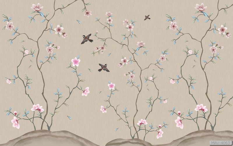 Cây hoa hồng leo và chim MAV-4063 